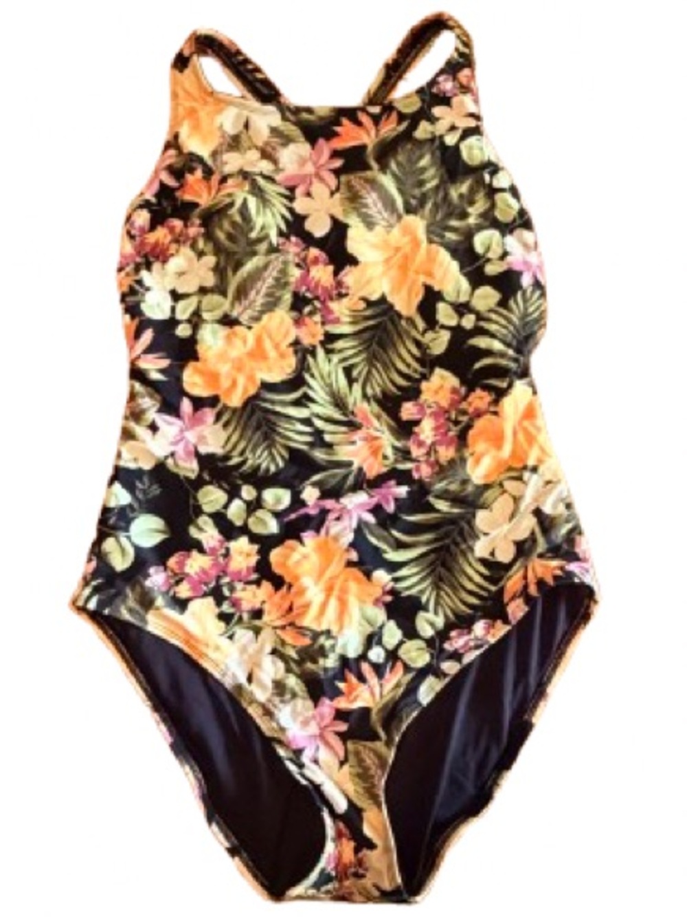 Hurley Floral One-Piece Swimsuit - Gently Used Good Condition - Size Large